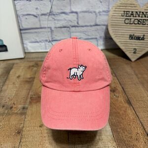 SOUTHERN TREND PIG hat coral pink color adjustable cotton cap